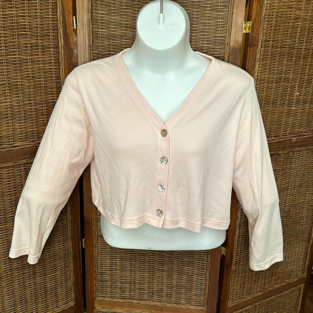 Coldwater Creek Summer Dress Set. 2 piece ☀️ PXL, pastel pink / salmon color.